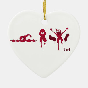 A variety of products with the red 'Tri-toon' logo Ceramic Ornament