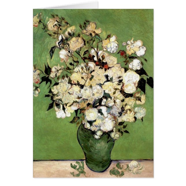 A Vase of Roses by Vincent Van Gogh (Front)