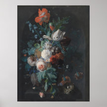 A Vase with Flowers by Jan van Huysum