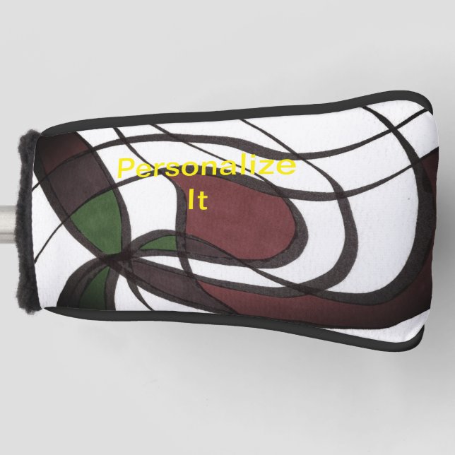 A vast array of subjects and designs adorn this    golf head cover (Front)