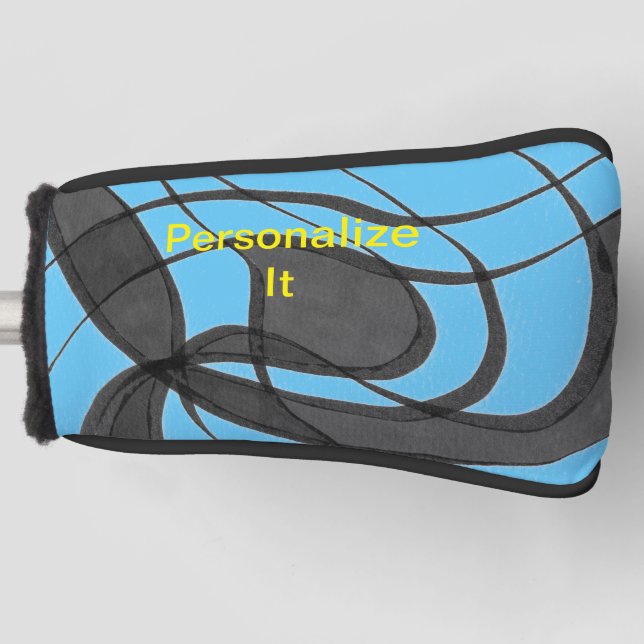 A vast array of subjects and designs adorn this    golf head cover (Front)