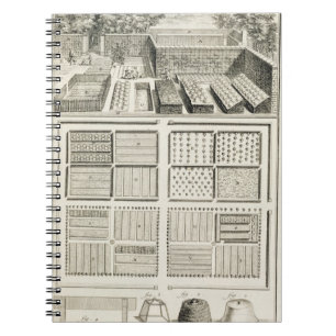 A vegetable garden, from 'The Encyclopaedia of Notebook