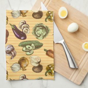 A Veggie Garden Tea Towel