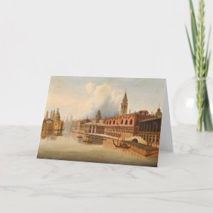 A Venetian Scene   Johann Wilhelm Jankowsky Card