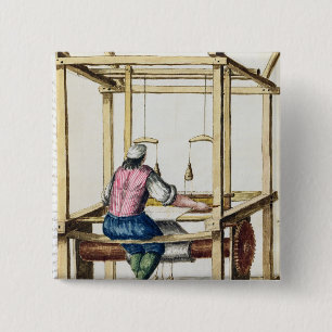 A Venetian Weaver 15 Cm Square Badge