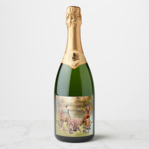 A versatile aristocrat in the Hungarian Vizsla Sparkling Wine Label