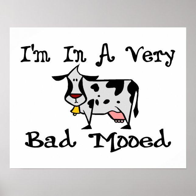 A Very Bad Mooed Poster (Front)