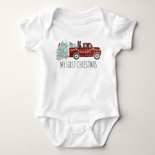 A Very Beary Christmas   First Christmas Baby Bodysuit