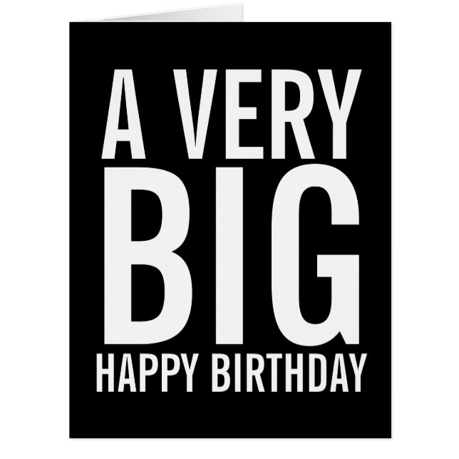 A Very Big Happy Birthday (Front)