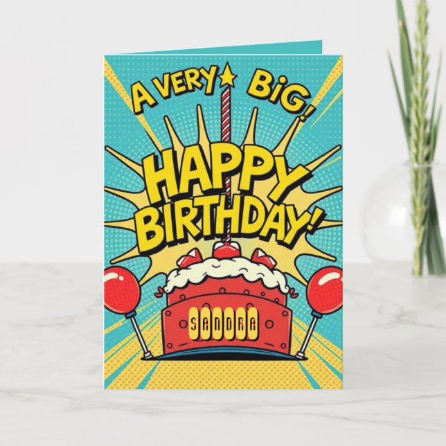 A Very Big Happy Birthday Card (Front)