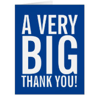 A Very Big Thank You