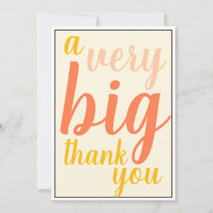 A Very Big Thank You Boss or Staff Appreciation Card