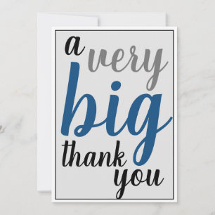 A Very Big Thank You Staff Office Appreciation Man Card