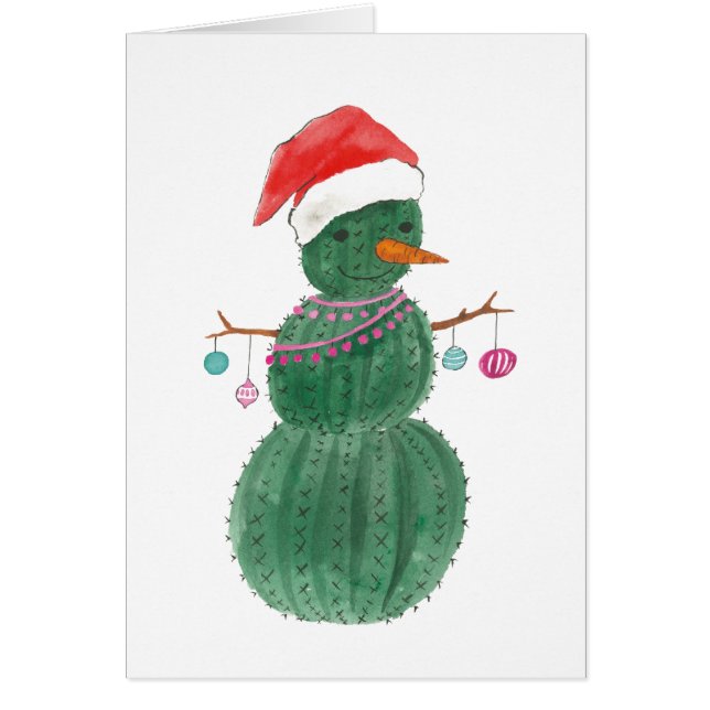 A Very Cactus Christmas Snowman (Front)
