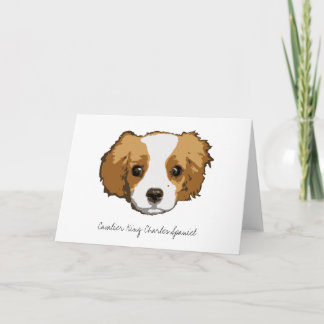 A Very Cavalier Blank Greeting Card