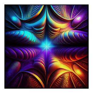 A Very Colourful Lyapunov Fractal Poster
