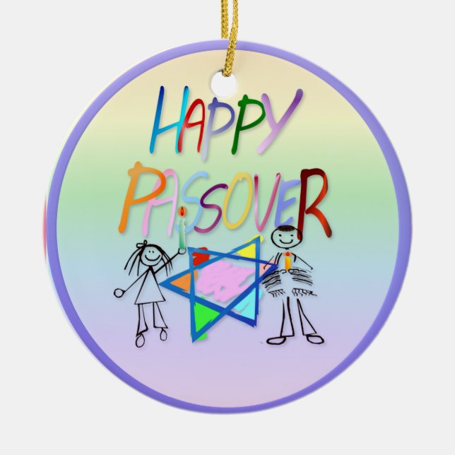 A Very Colourful Passover Ornaments (Front)