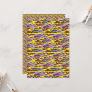 a very colourful pattern with a lot of different c invitation