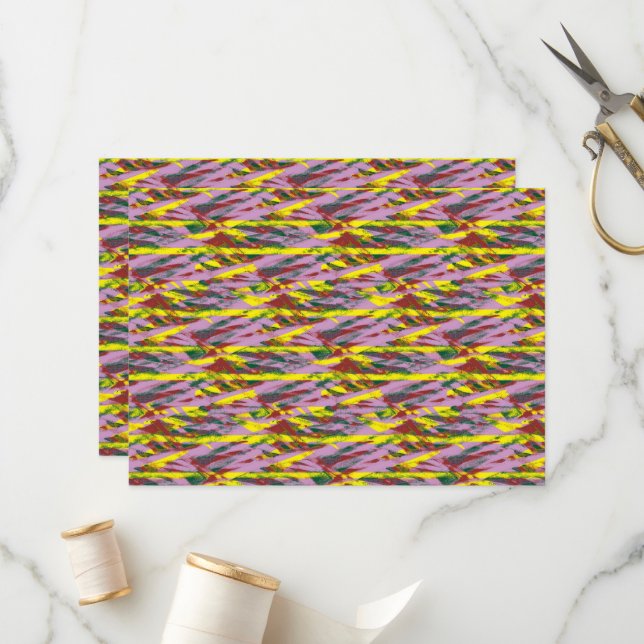 a very colourful pattern with a lot of different c program (Front/Back In Situ)