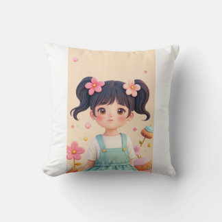 a very cute girl cushion