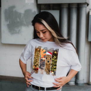 A Very Doggy Christmas Brush Stroke T-Shirt