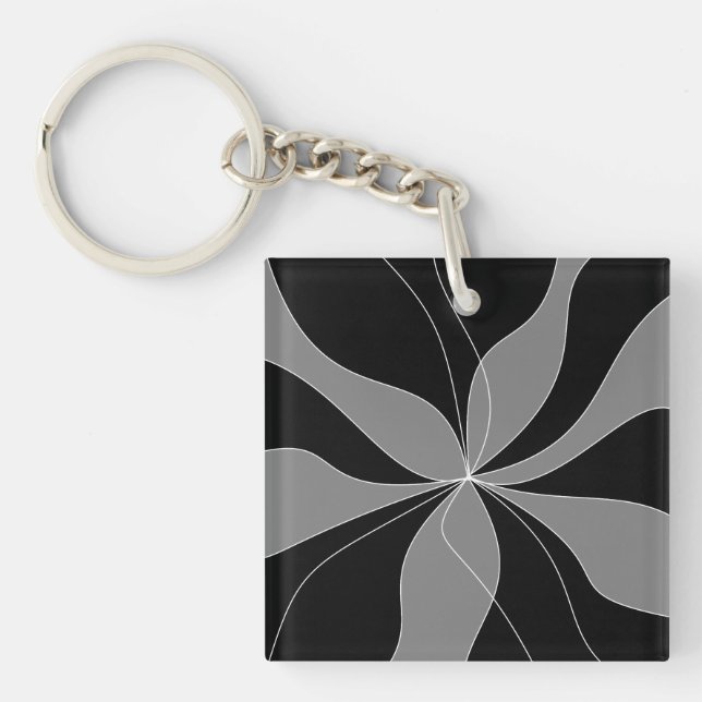 A very elegant and chic night flowers keychains (Front)