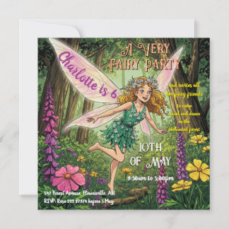 A Very Fairy Party Invitation
