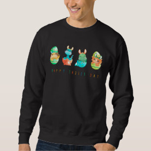A Very Happy Easter Dinosaur Easter Dinosaur Egg H Sweatshirt