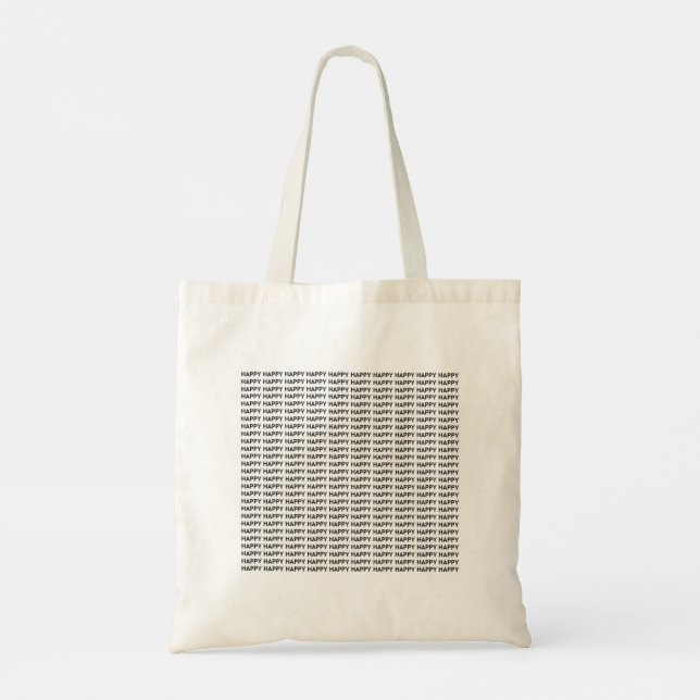 A Very Happy Tote Bag (Back)