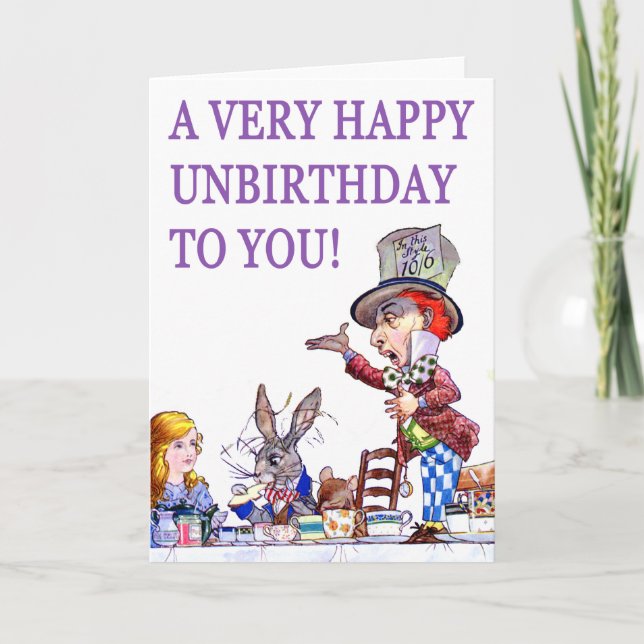 A Very Happy Unbirthday To You Card (Front)