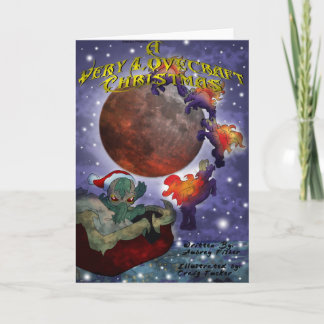 A Very Lovecraft Christmas Holiday Card
