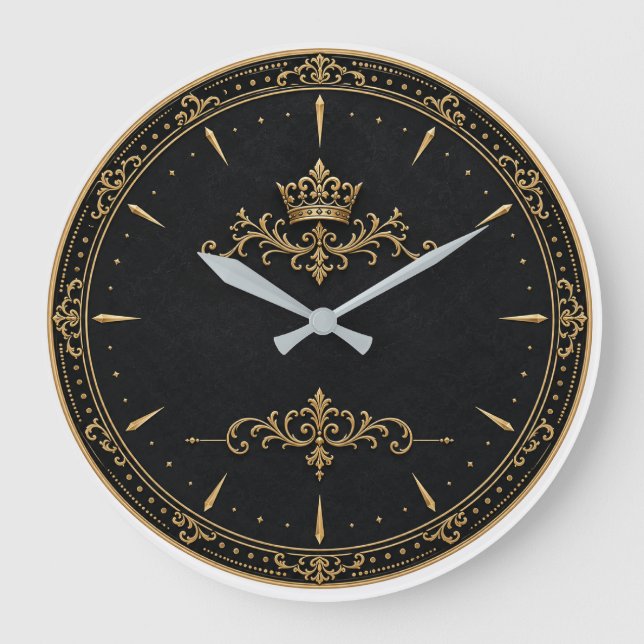 A very luxurious wall clock. large clock (Front)