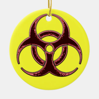 A Very Merry Biohazard Christmas Ceramic Ornament