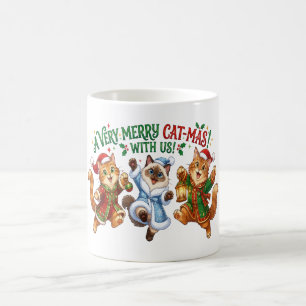 A Very Merry Cat-Mas Christmas Cats Coffee Mug