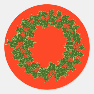 A Very Merry Christmas Classic Round Sticker