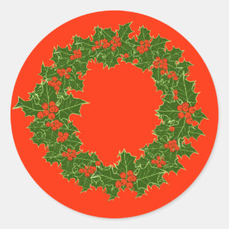 A Very Merry Christmas Classic Round Sticker