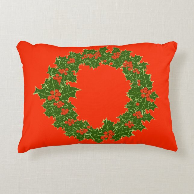 A Very Merry Christmas  Decorative Cushion (Front)