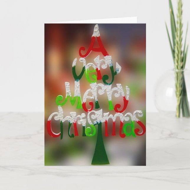A Very Merry Christmas Holiday Card (Front)