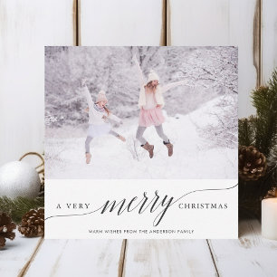 A Very Merry Christmas Holiday Photo Card