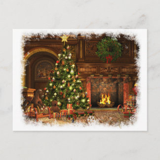 A Very Merry Christmas Holiday Postcard