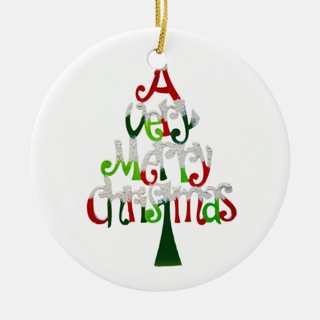 A Very Merry Christmas Ornament (Front)