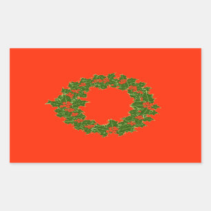 A Very Merry Christmas Rectangular Sticker