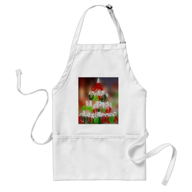 A Very Merry Christmas Standard Apron (Front)