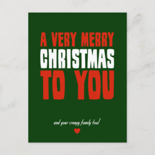 A Very Merry Christmas To You Holiday Postcard