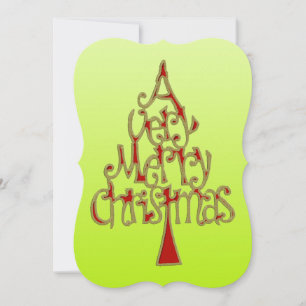 A Very Merry Christmas Tree Holiday Card