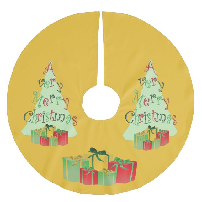 A Very Merry Christmas Tree Skirt (Front)