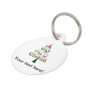A very Merry Christmass typo Christmas tree Pet Tag