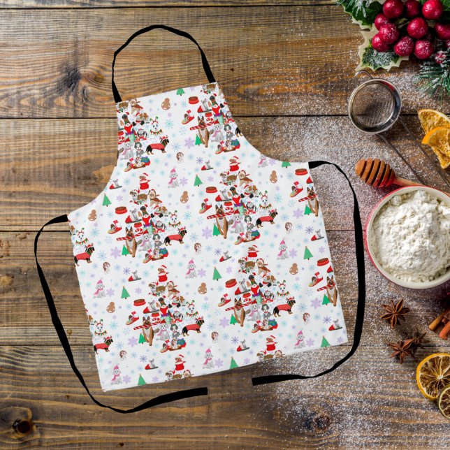 A Very Merry Doggie Christmas Apron (Creator Uploaded)