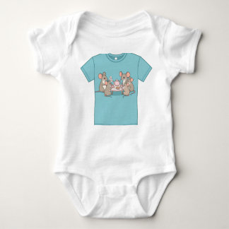 A Very Merry Mouse Tea Party Baby Bodysuit