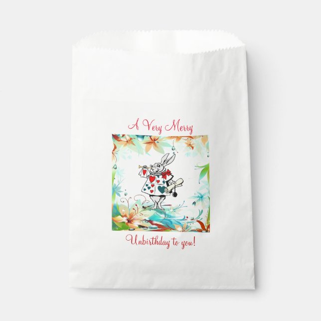A Very Merry Unbirthday Favour Bag (Front)